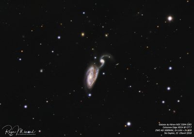 NGC 5394-5395 – Galaxie du Héron