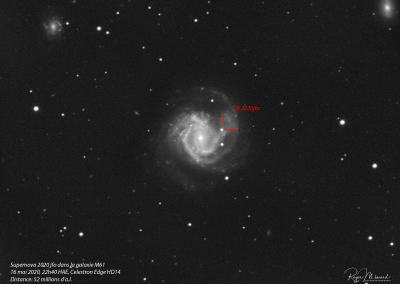 Supernova SN 2020ifo dans la galaxie M61